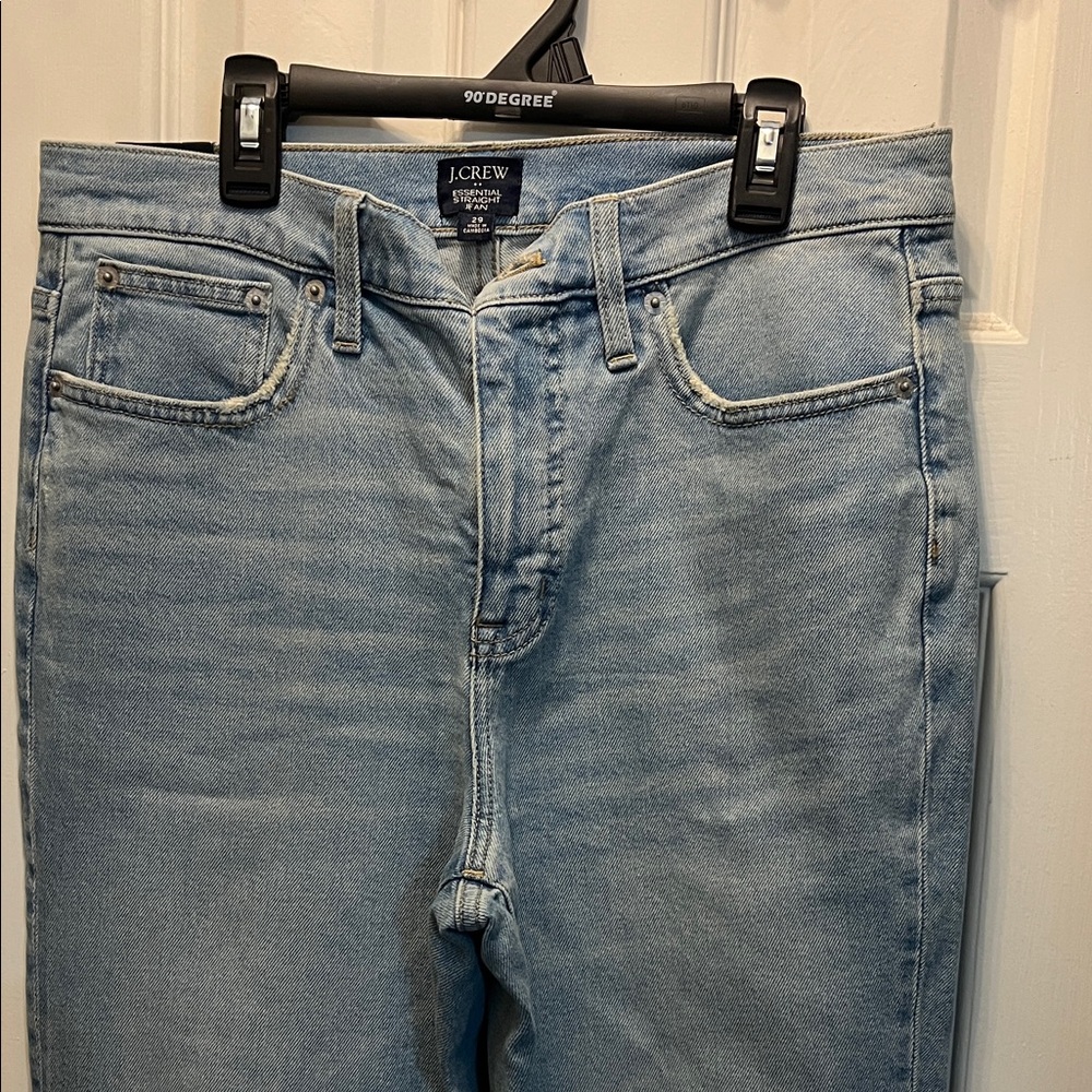 J. Crew women’s straight Jeans in Light Blue